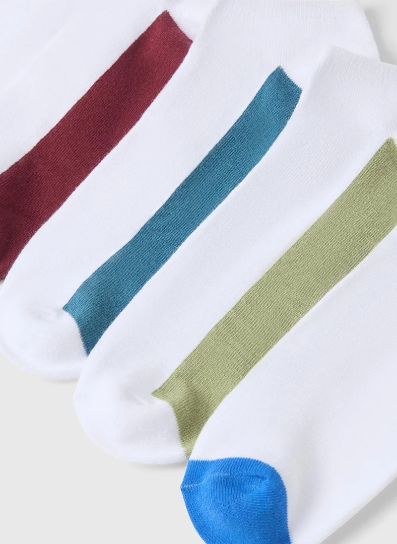 Matalan 5 Pack White Footbed Trainer Socks